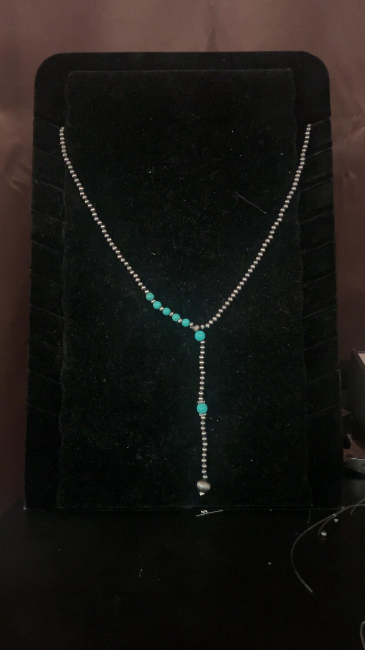 Turquoise Drift Lariat