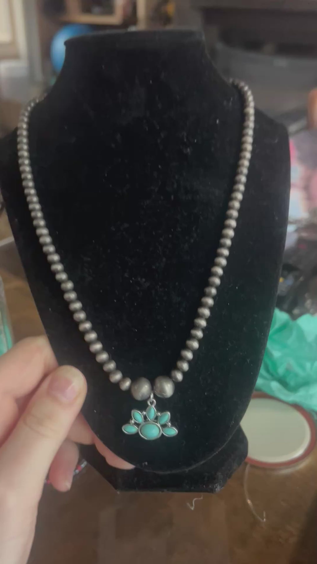 Turquoise Blossom Necklace